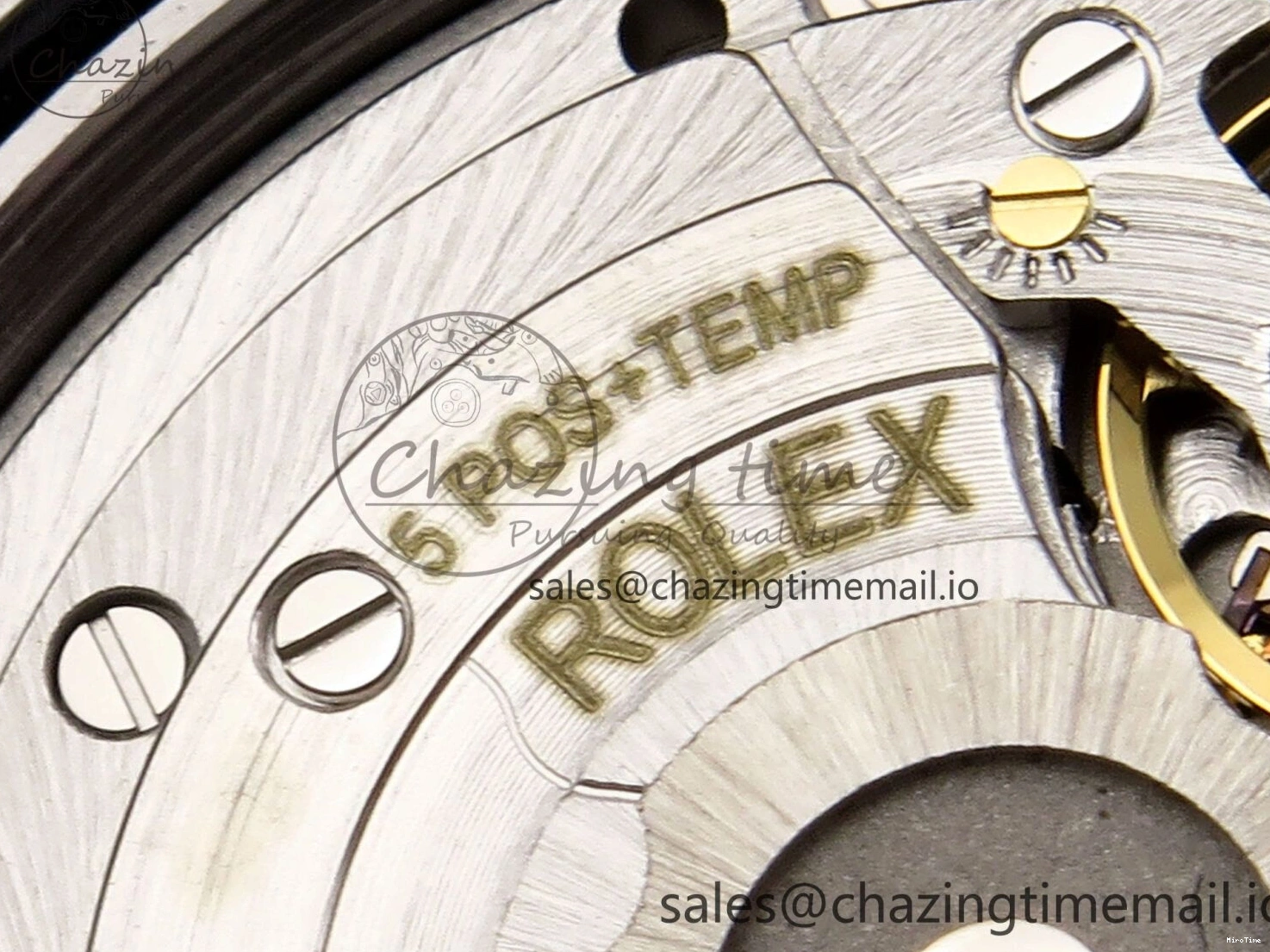 MiroTime 0131 GoodFit DateJust 41 126334 EWEF Best Edition Gray Dial Green Roman on Oyster Bracelet A 1054